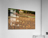 Pattern of bricks on Snake Alley in Burlington Iowa Acrylic Print