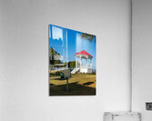 Townscape of Natchez in Mississippi with old bandstand Acrylic Print