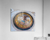 Great Seal of Illinois in memorial for the Vicksburg siege in Mi Acrylic Print