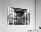 Supporting pillars of I-10 bridge above Atchafalaya basin in Lou Acrylic Print