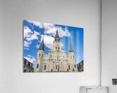 Facade of Cathedral Basilica of Saint Louis in New Orleans LA Acrylic Print