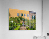Small tree filled garden in French Quarter of New Orleans Acrylic Print