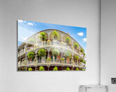 Traditional wrought iron balcony on Royal Street New Orleans hou Acrylic Print