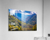 Seneca Rocks in West Virginia Impression acrylique