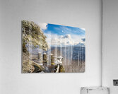Coopers Rock overlook covered in winter snow near Morgantown Acrylic Print
