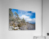 Coopers Rock overlook covered in winter snow near Morgantown Acrylic Print
