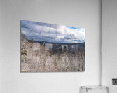 Snowy Cheat River Canyon at Coopers Rock on winter afternoon Acrylic Print