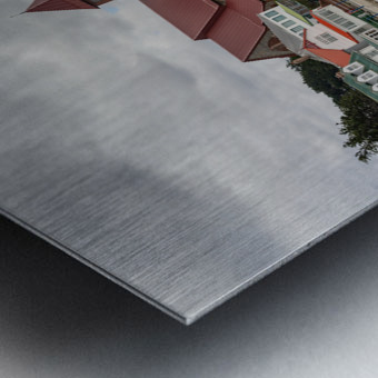 Welcome to Falklands sign in Stanley Falkland Islands Metal print