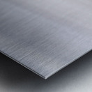 Single Gentoo penguin on Falklands walking to ocean Impression metal