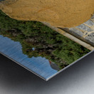 Royal Marines memorial in Stanley in the Falkland Islands Metal print