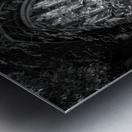 Creeping plants over the empty windows of St Dunstan church Impression metal