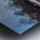 Eye level view of raging flooded Valley Falls near Fairmont Metal print