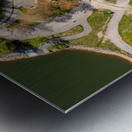 Aerial top down view of Cheat Lake Park near Morgantown Metal print