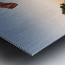 Iwo Jima Memorial at dawn as sun rises Metal print