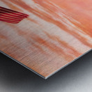 Digital painting of Iwo Jima Memorial at dawn as sun rises Impression metal