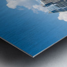 Cityscape of offices in Austin Texas across Lady Bird Lake Metal print