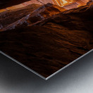 Petra Treasury building facade seen through narrow gorge Metal print