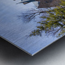 Facade of iconic University Hall at Ohio Wesleyan University Impression metal