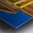 Entrance to Williamson County Courthouse in Georgetown TX Metal print