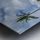 Waioli Huiia Church stands in Hanalei Kauai with the majestic  Metal print