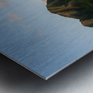 Early morning sunrise over Tunnels Beach on Kauai in Hawaii Metal print