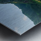 View along Haena beach towards Kee Beach and Na Pali coastline Metal print