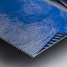 Unique pillowed retractable shell over the Shed in Hudson Yards  Metal print