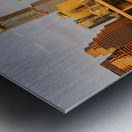 Waterline dominates city skyline of Austin Texas at sunset in 20 Metal print