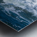 Frozen motion of waves crashing onto a pebble beach on the Isle  Impression metal