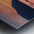 Vibrant sunset over Lake Wenatchee in the Cascade Mountains WA Metal print