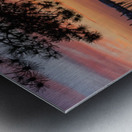 Dramatic sunset clouds over Possession Sound Everett in Washingt Metal print