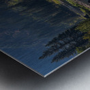 View from Tumwater Canyon pipeline bridge over Wenatchee River Metal print