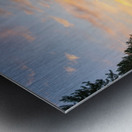 Sunrise over Wenatchee River in Leavenworth Washington State Metal print