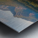 Aerial view of Leavenworth the Bavarian Alpine village in Casca Metal print