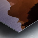 Kauai sunset with bird  Metal print