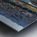 Aerial drone panorama of Woodburn Hall at WVU Impression metal