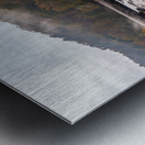 Cascades of the Valley Falls on a misty fall day Metal print