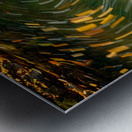 Swirling leaves on Deckers Creek Metal print