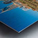 Skyline of Nashville in Tennessee with Cumberland River Metal print