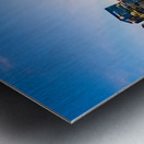 Skyline of Nashville with focus on Broadway in the evening Metal print