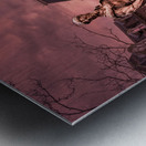 Famous Mountaineer statue in front of Woodburn Hall at WVU Impression metal