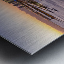 Aerial view of Waikiki beach at sunset Metal print