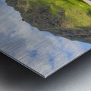 Makua beach and valley on west coast of Oahu Metal print