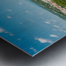 Aerial panorama image of the downtown and university in Morgantown Metal print