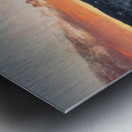 Aerial sunrise over frozen Cheat Lake Morgantown Metal print