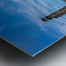 Suspension bridge over the Ohio river in Wheeling Impression metal