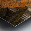 Statue of Buddha in the Byodo In buddhist temple on Oahu, Hawaii Impression metal