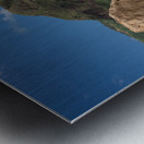 Winter waves crash on the shore at Kulailai beach on Oahu Impression metal