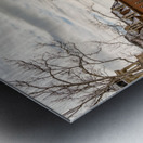 Woodburn Hall at West Virginia University in the snow Metal print