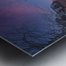 Woodburn Hall at West Virginia University in December Metal print